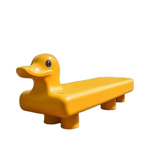 Panca Personalizzata in Fibra di Vetro a Forma di 'Piccola Anatra Gialla', Divano da Esterno e Seduta con Schienale a Tema Cartone Animato per Bambini nei Centri Commerciali - Product Image 6