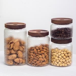Bocal de stockage en verre en gros avec couvercle hermétique pour café, sucre et noix - Product Image 5