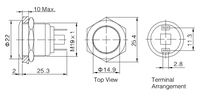 Interruptor táctil ONPOW de 19 mm (GQ19F-10/J/S) CE, RoHS
