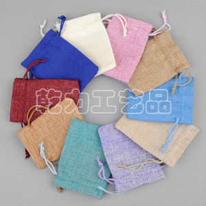 Sac en lin à cordon QIANLI, 8x10 à 17x23 cm, personnalisable pour le stockage et l'emballage du café - Product Image 4