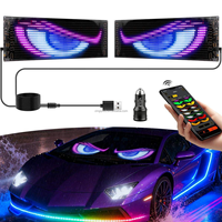 Panel de Luz LED Flexible, Programable por Aplicación, Personalizable, Pantalla LED RGB USB para Automóvil, Letrero Flexible con Mensaje Desplazable