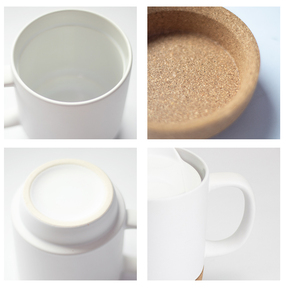 Taza de Cerámica de 14 oz con Base de Corcho para Sublimación, Tazas de Café Personalizadas, Tazas de Viaje - Product Image 5