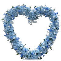 Arche en forme de cœur pour mariage, support floral décoratif, décoration de cérémonie en extérieur, toile de fond pour séance photo, style romantique fait main