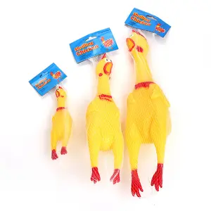 Vinyl Bite Resistant Pet Dog Toy Screaming Chicken Trick