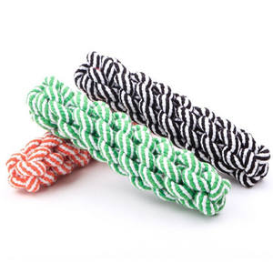 Toptan el yapımı yumuşak pamuk halat oyuncakları Pet çiğnemek sopa ucuz köpek oyuncaklar köpek diş temizleme - Product Image 4