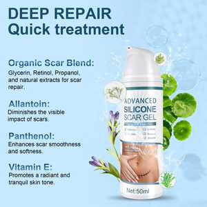 <span class=keywords><strong>Gel</strong></span> Cicatrisant Avancé en <span class=keywords><strong>Silicone</strong></span> OEM – Réduit l'Apparence des Vieilles et Nouvelles Cicatrices, Vergetures, Chéloïdes Chirurgicaux, Acné – Crème de Soin Corporel - Product Image 6