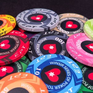 Jetons personnalisés EPT European Star <span class=keywords><strong>Poker</strong></span> Tour 39 43 45 50 55 mm en céramique personnalisable pour cadeaux VIP, promotion, événements, marchandises - Product Image 3