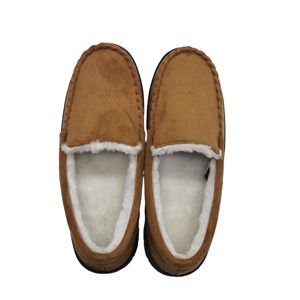 Kış ayakkabı düz yeni kalın kapalı ev kaymaz çok yönlü ev kabarık terlik sıcak peluş terlik erkekler için - Product Image 4