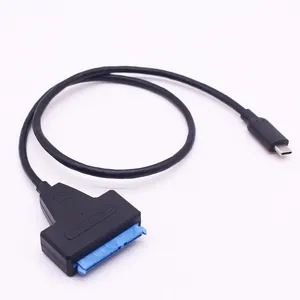 Adaptador sata para usb, 2.5 polegadas, hdd ssd externo tipo-c usb3.1 para sata cabo conversor conector para pc laptop