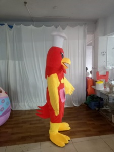 Costume mascotte animale pollo personalizzato per negozio di alimentari in vendita - Product Image 3