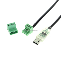 Cable Convertidor USB a RS485 Android FTDI FT232R de 1.8m, Malla de Cobre Puro, Cubierta de PVC, Compatible con Windows 10