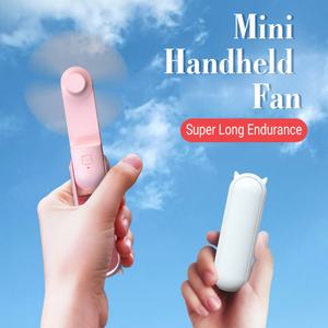 Pinky Leem Wholesale Custom Cute Foldable Rechargeable <b>USB</b> <b>Mini</b> Handheld Fan - 5V DC Multi-Function Eyelash Grooming Tool - Product Image 2