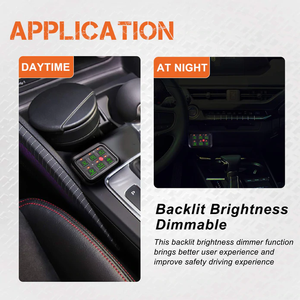 6 банды выключатель панель внедорожный печатная плата, электронное реле системы с управление контуром, коробка для рыболовной Снасти Водонепроницаемый предохранитель блок реле Жгут проводов этикетка - Product Image 4