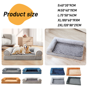 Lits orthopédiques de luxe détachables <span class=keywords><strong>pour</strong></span> animaux de compagnie lit imperméable antidérapant <span class=keywords><strong>pour</strong></span> <span class=keywords><strong>canapé</strong></span> <span class=keywords><strong>canapé</strong></span> caisse à oeufs lit <span class=keywords><strong>pour</strong></span> <span class=keywords><strong>chien</strong></span> en mousse à mémoire de forme - Product Image 4