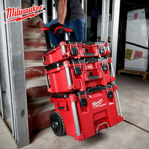 Milwaukee Pull Along Toolbox 100x70cm Plastic Storage <b>Cart</b> For <b>Tools</b> Garage Use - Product Image 3
