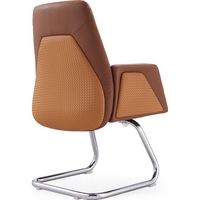Support de genou Appui-tête intégré BIFMA Certifié Invité Conférence Réunion Ergonomique Executive Chaise en cuir pour salon
