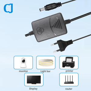 อะแดปเตอร์แปลงไฟ<span class=keywords><strong>12V</strong></span> 2A ไฟฟ้ากระแสสลับ/ไฟฟ้ากระแสตรง<span class=keywords><strong>12V</strong></span> ปลั๊ก2A EU จ่ายไฟ<span class=keywords><strong>12V</strong></span> อะแดปเตอร์ LED สำหรับกล่องกล้องวงจรปิดเราเตอร์ - Product Image 6