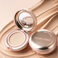 Alas Bedak Cushion Baru Natural Glow Tahan Lama Portable BB Cushion Spons Lembut Custom Logo Makeup Cushion Base
