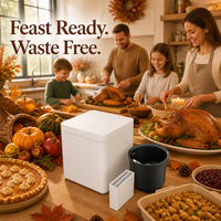 Composteur de déchets alimentaires pour camping-car 2,5 L, machine à compostage électrique portable pour cuisine, inodore, séchage automatique pour la vie en van