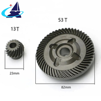 Ensemble d'engrenages coniques HYX à 4 trous pour meuleuse d'angle Bosch GWS20-180 GWS20-230, pièces de rechange pour outils électriques