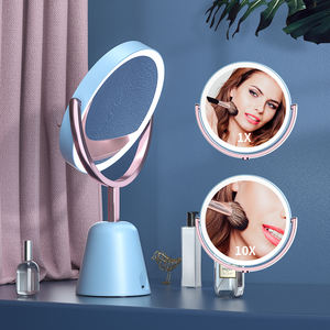 M12 <span class=keywords><strong>Clairol</strong></span> Miroir de Maquillage LED Lumineux Double Face Personnalisé Rotation 360° Grossissement 1X/10X pour Coiffeuse de Bureau - Product Image 4