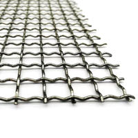Maille soudée en fil ondulé galvanisé 304 316, filtre vibrant, maille tissée ondulée en acier inoxydable