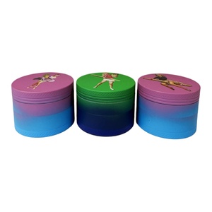 Wholesale Custom Fancy Zinc Alloy 4 Layers <b>Grinder</b> Smoking Cigarette Smoking Accessories Tobacco <b>Herb</b> <b>Grinders</b> - Product Image 4