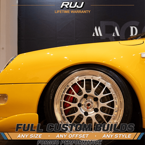 Jantes forgées E88 3 pièces, finition argent brossé, bord poli, alliage, 17 18 19 20 pouces, 5x120 pour <span class=keywords><strong>BBS</strong></span> Porsche 911 Honda S2000 - Product Image 2