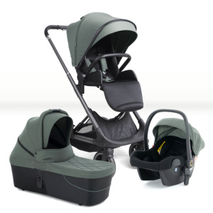 <span class=keywords><strong>Poussette</strong></span> bébé <span class=keywords><strong>3</strong></span>-<span class=keywords><strong>en</strong></span>-<span class=keywords><strong>1</strong></span> à vue panoramique avec housse coupe-vent entièrement fermée et panier de transport pratique - Product Image 1