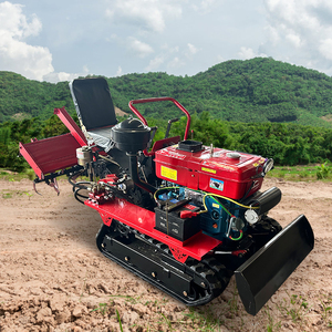 Mini Crawler Tractor Rotary Tiller 25HP 35HP Agricultural <b>Cultivator</b> Machine for Orchard Soil Prep - Product Image 1