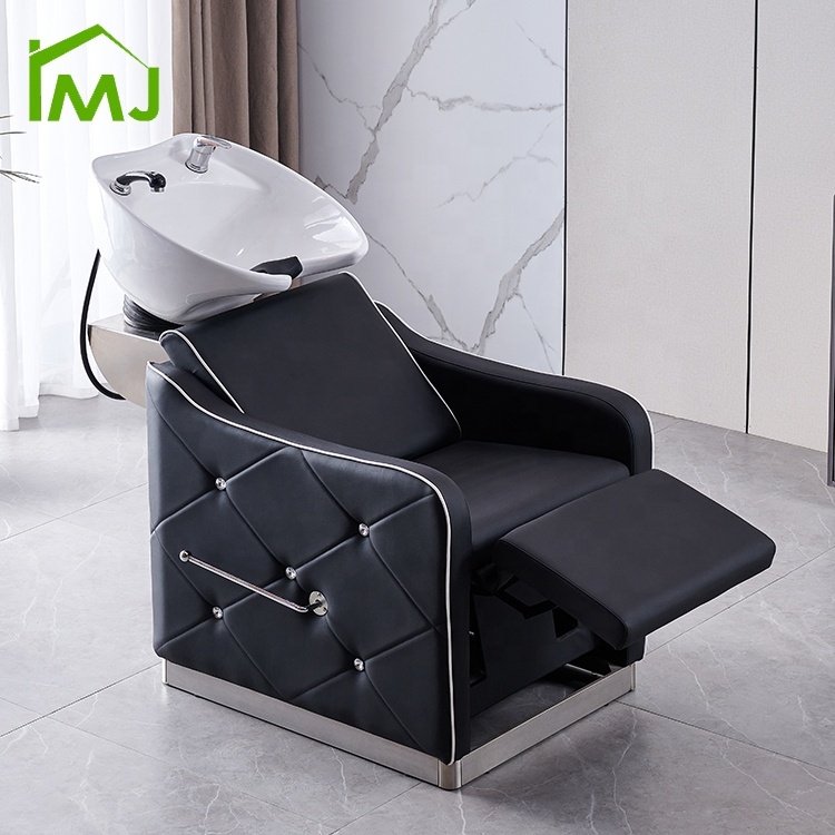 Hair Salon Furniture Half Lying Sink
