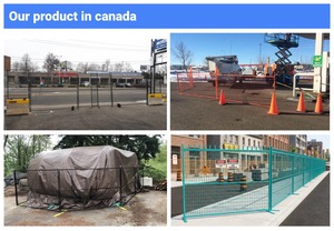 Valla Portátil Temporal de Acero Reforzado para Control de Multitudes, Panel de Construcción Desmontable con Patas para <span class=keywords><strong>Alquiler</strong></span> en Eventos - Product Image 5