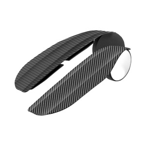 Pare-pluie pour rétroviseur de voiture en fibre de carbone avec miroir convexe pour angle mort, ensemble complet, installation avec ruban adhésif 3M - Product Image 1