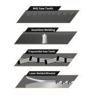 Lames de scie à ruban bimétalliques de haute qualité M51 ou M42 41*1,3 mm pour la coupe du métal, de l'aluminium et de l'acier inoxydable