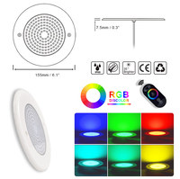 Harga pabrik DC12 V dingin hangat putih RGB kontrol eksternal PC Casing pipa kolam lampu lampu bawah air