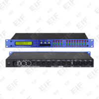 Processeur audio USB Xta DP448 4x8 canaux avec connecteurs XLR pour KTV, karaoké, diffusion en direct, contrôle du volume et fonction de sourdine