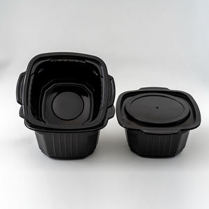 صندوق تسخين ذاتي مع عبوتين تسخين مزدوج الكفاءة خالي من بيسفا درجة طعام مستطيلي من بولي بروبلين - Product Image 4