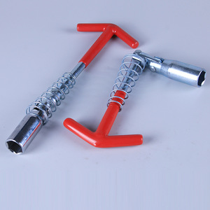 Clé à douille universelle pour bougie avec poignée en T Prise de bougie magnétique durable Outil de réparation pour l'entretien de la voiture et de la moto - Product Image 4