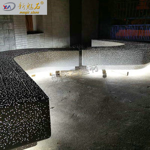 New Magic Stone Led Illuminated <b>Cement</b> Bench Xms006 Outdoor Park Modular Rest Bench Translucent Concrete Design - Product Image 3