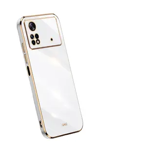 Luxury Soft Gold Plated Electroplated TPU Cell Phone Case for xiaomi black shark 5/5 Pro/4S