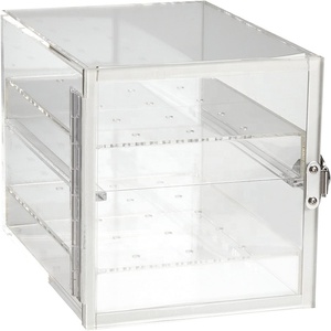 Bán buôn tùy chỉnh rõ ràng Countertop Showcase kệ giá trong suốt <span class=keywords><strong>3</strong></span> 4 <span class=keywords><strong>Tier</strong></span> lưu trữ tủ trường hợp Acrylic Hộp hiển thị với khóa - Product Image 2