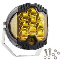 Barre lumineuse de travail LED 5/7/9 pouces 50W 90W 120W Lumière ponctuelle ronde 6000K Super lumineuse Blanc lumière du jour Jaune Étanche pour voiture Tout-terrain