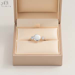 Anillo de Diseño Geométrico de Alta Calidad, Moderno y Exclusivo, Precio al por Mayor, Anillo de Diamantes Naturales en Oro Blanco Sólido de 18K - Product Image 6