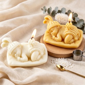 3D Sleeping Baby Silicone <b>Mold</b> For <b>Candle</b> Soap Making DIY Handmade Craft <b>Mold</b> Customizable Shape Mother's Day Gift - Product Image 1