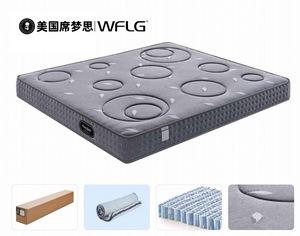 Colchón híbrido silencioso antibacteriano natural, resorte de bolsillo independiente, cómoda protección de la columna vertebral, 20cm de espesor, medio suave, Hotel - Product Image 2