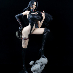 Figurine d'action <span class=keywords><strong>sexy</strong></span> de haute qualité, grande taille 49 cm, <span class=keywords><strong>One</strong></span> <span class=keywords><strong>Piece</strong></span>, Boa <span class=keywords><strong>Hancock</strong></span>, tenue en cuir, statue, figurine d'anime, modèle de jouet - Product Image 2