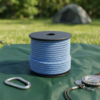 Cordon de parachute en nylon robuste de 4 mm, 620 lb, 9 brins, corde de survie en plein air, corde de camping, corde utilitaire - Shockwave