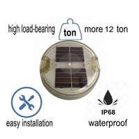 OWLEYE SRSP2 Balise solaire routière en plastique super lumineuse, indice de protection IP68, lumière clignotante réfléchissante prismatique haute intensité pour la circulation