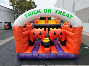 Gonfiabili Chateau di corsa ad ostacoli Gonflable divertente scivolo con Halloween gonfiabile casa di rimbalzo Horror castello di salto per i bambini - Product Image 3