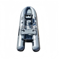Canoë gris clair certifié CE de 400 cm, best-seller, pour des aventures de pêche palpitantes, fabriqué à Qingdao, Chine
